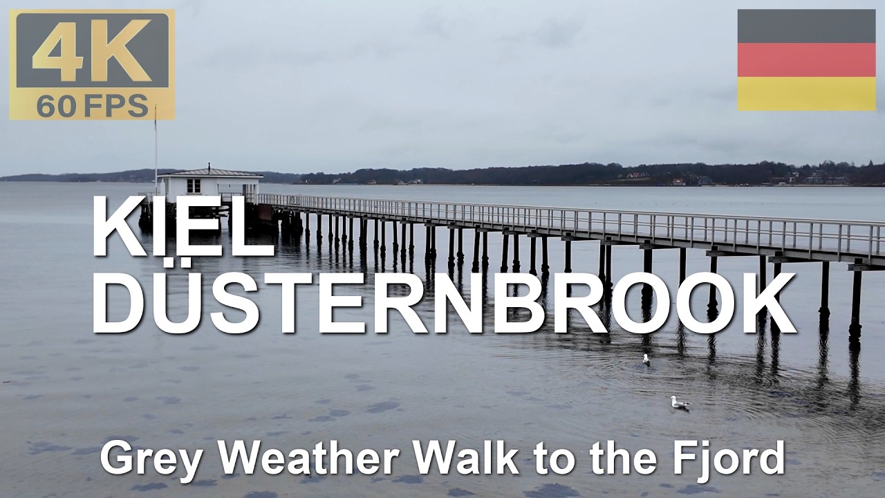 KIEL, Germany 🇩🇪 in 4K | 2026 | Rain Walk through D&uuml;sternbrook in early Spring