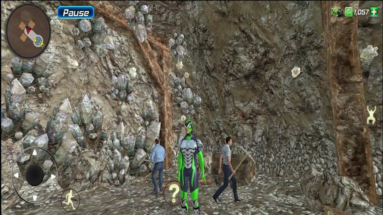 Rope Frog Ninja Hero; First Time in Mining ⛏️ -Gameplay