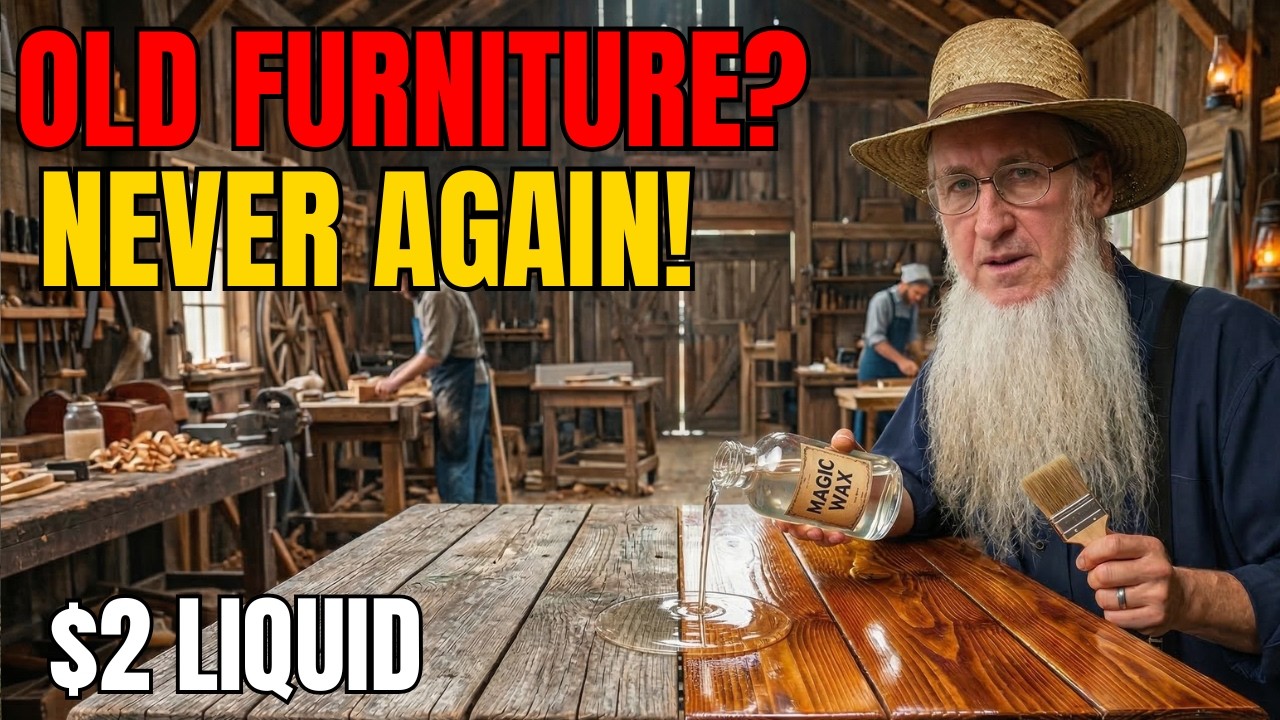 Amish Never Buy Furniture — This $2 Liquid Makes Any Wooden Furniture Look New