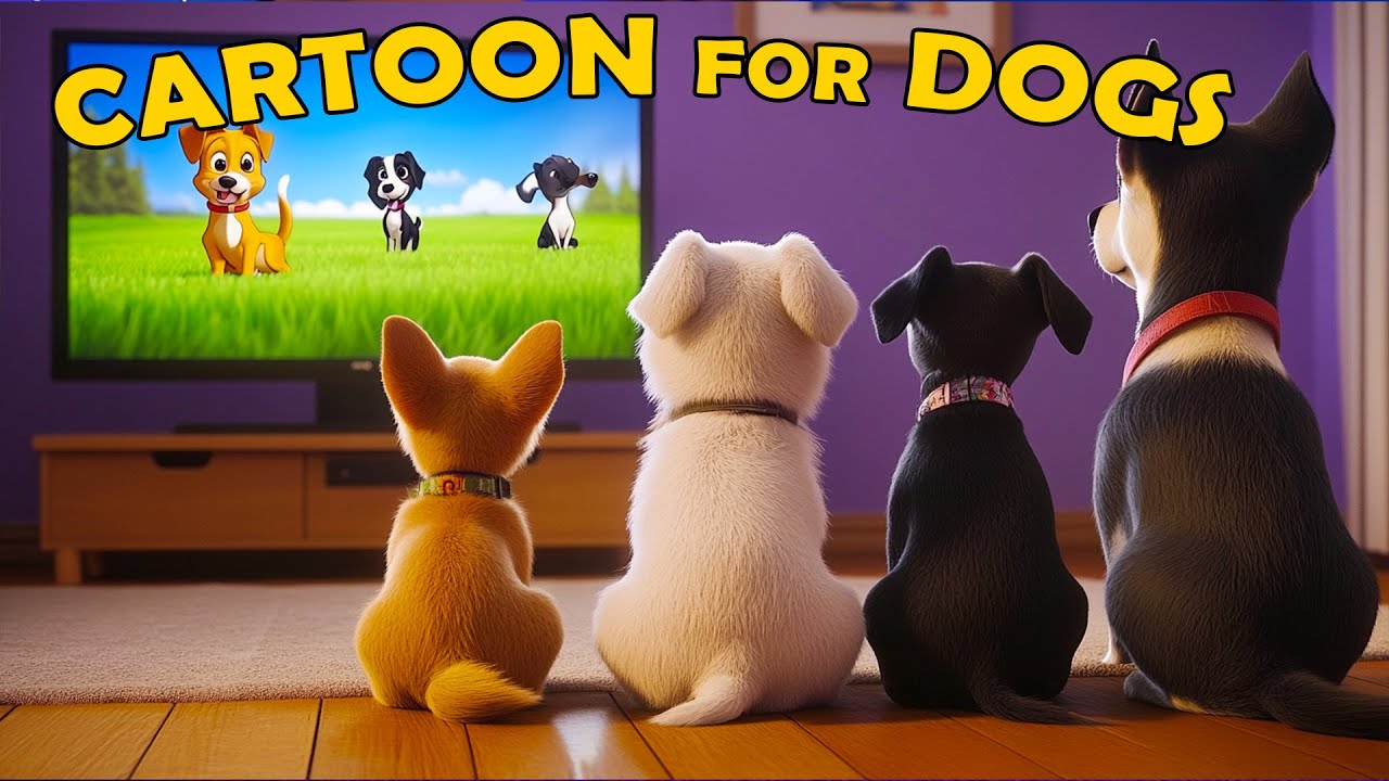 Dog Cartoon with Music: Anti-Boredom Videos for Dogs Home Alone - Relaxing Music to Keep Dogs Happy