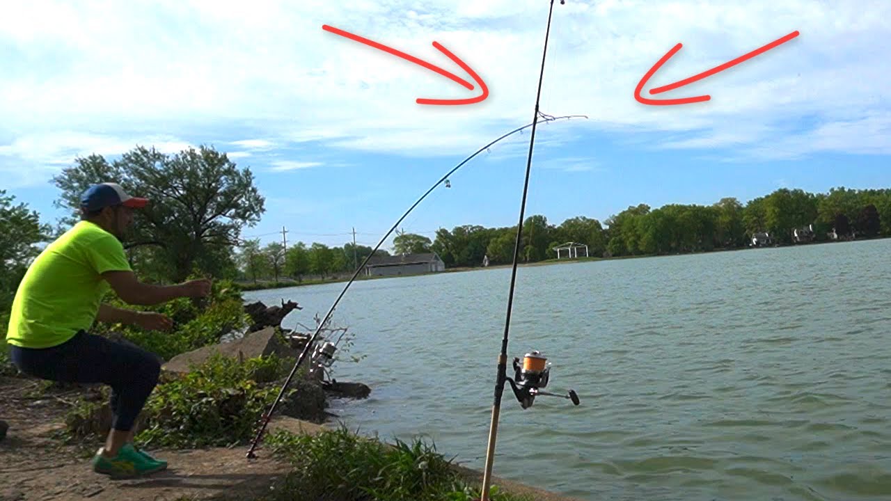 PESCANDO!! Carpas con ma&iacute;z en un lugar Nuevo , Pesca con masa!!