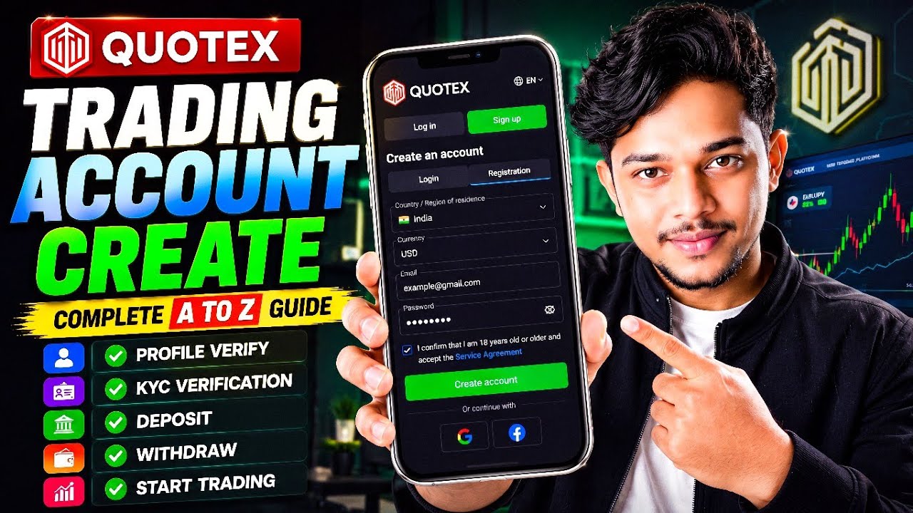 How To Create Quotex Trading Account &ndash; Quotex Account Create 2026 | Quotex Account Kaise Banaye 2026