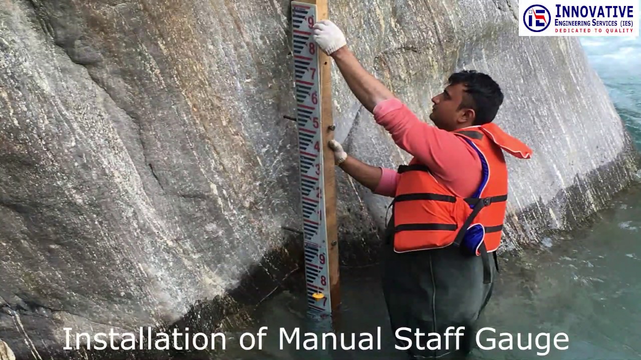 IES_Field_Work_Installation of Staff Gauge & Crest Gauge