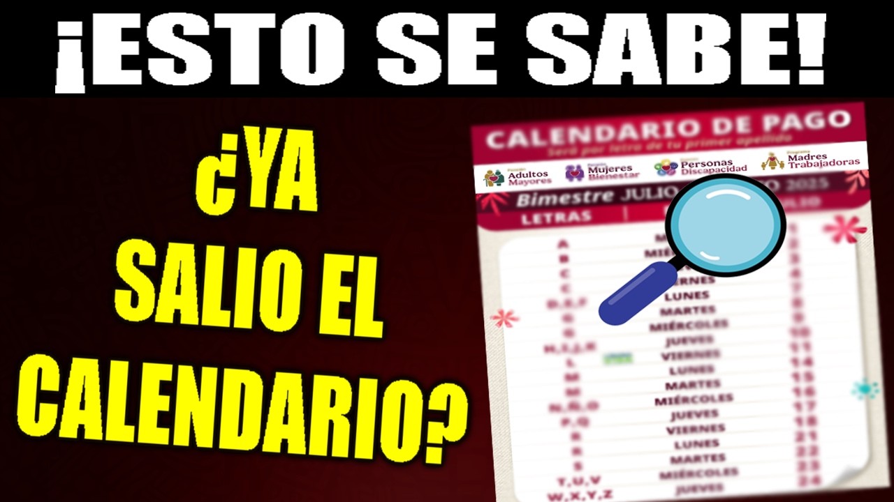 &iquest;YA salio el CALENDARIO DE PAGOS de la Pensi&oacute;n Bienestar? &iexcl;CUIDADO!