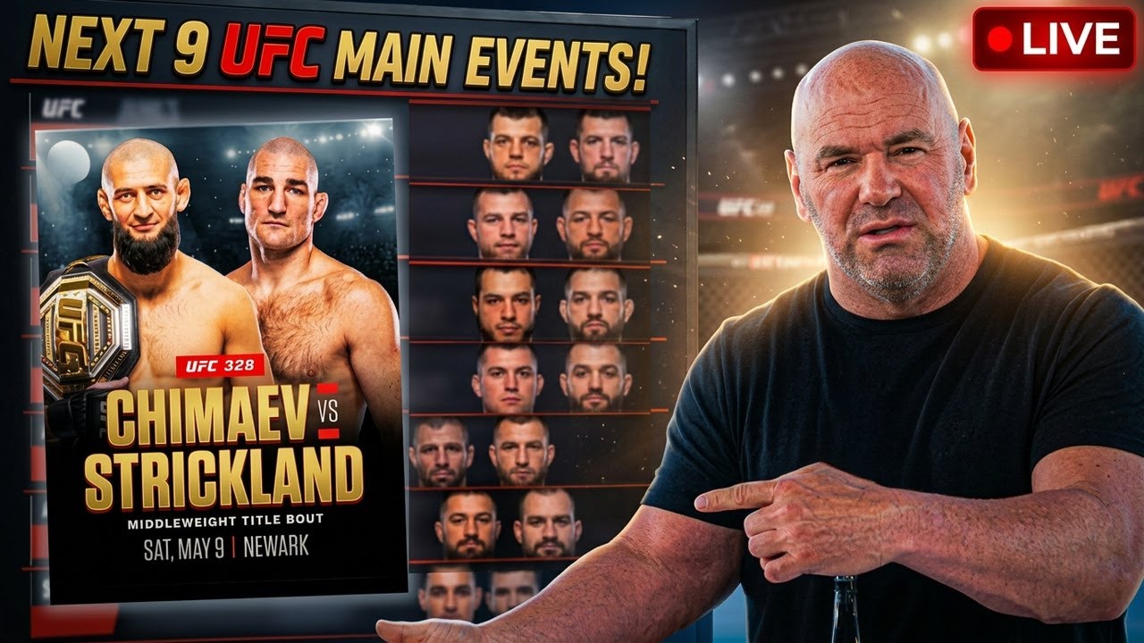 🔴LIVE - BREAKING: Chimaev vs Strickland OFFICIAL, Plus many more fights announced