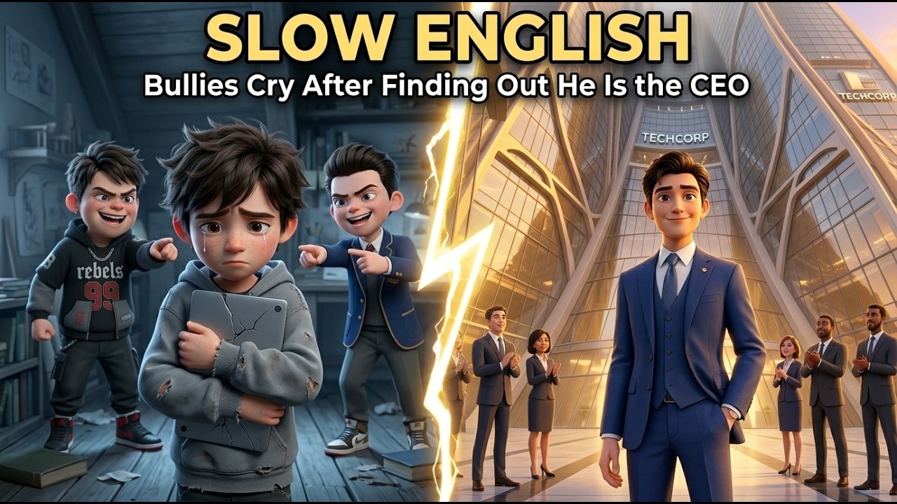 Bullies Cry After Finding Out He Is the CEO | Slow English Listening Practice