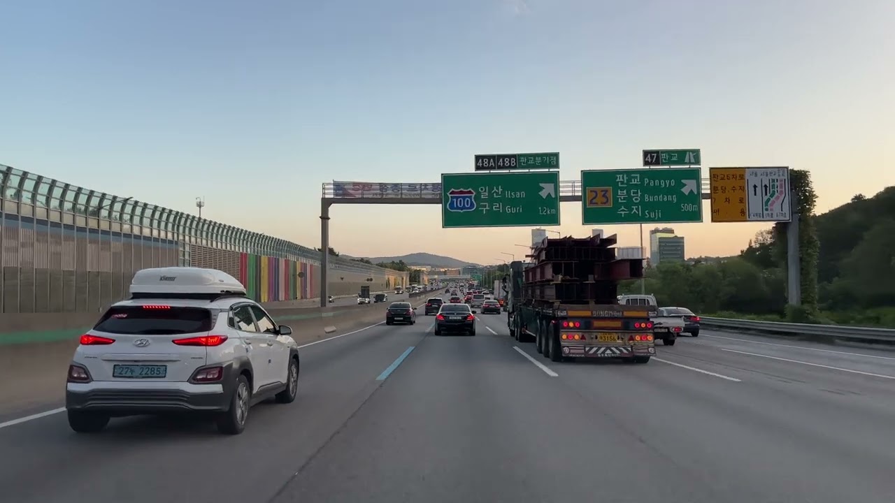 경부고속도로 신갈 - 서울 한남동 주행영상 ASMR Driving Korea highway