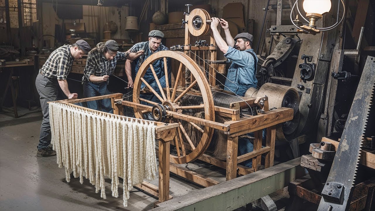 Before Electricity: Inside a Traditional Linen Weaving Workshop | Warp & Loom Preparation (Part 2)