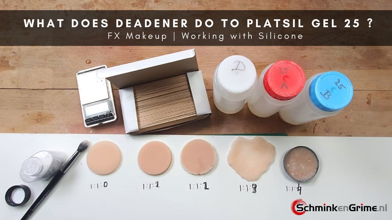 Что делает Deadener с Platsil Gel 25? | FX Makeup | Работа с силиконом | SchminkenGrime.nl