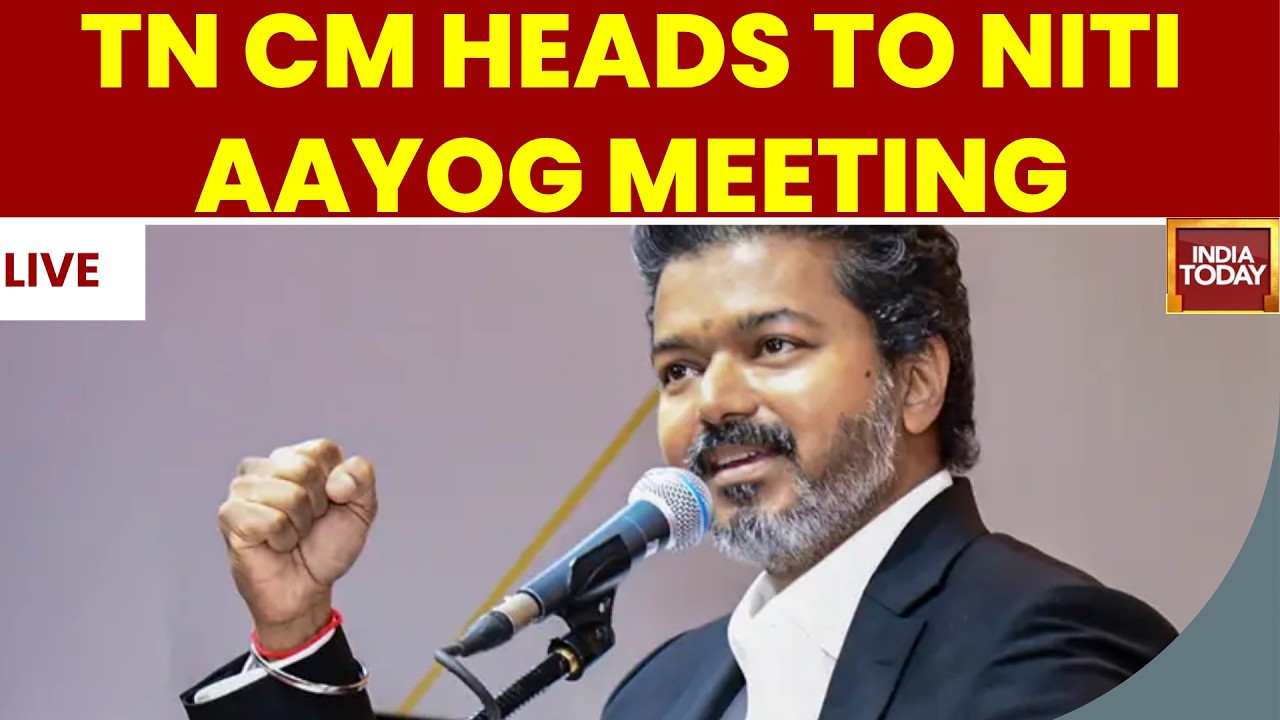LIVE: Vijay Leaves TN Bhavan for NITI Aayog Meet | Day After Meeting Sonia Gandhi & Rahul Gandhi