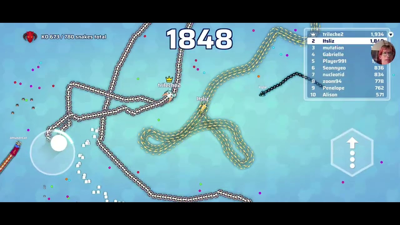 Gameplay 2 of slither io