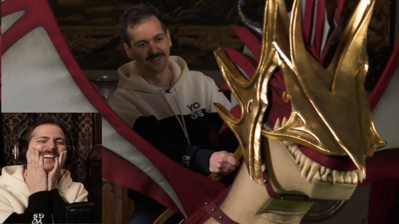 Lewis and Duncan die laughing at their dragon video