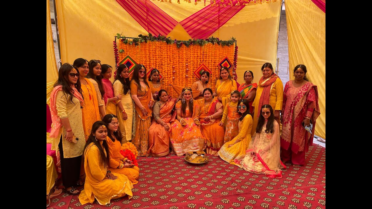 Bride Side Haldi/Vatna and Choorah ceremony Ambika Weds Rohan 
