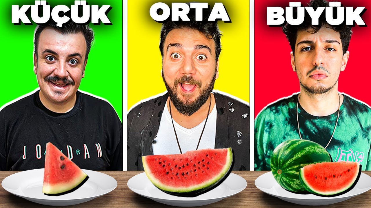 SERİNLETEN YAZ YEMEKLERİ!! K&Uuml;&Ccedil;&Uuml;K ORTA B&Uuml;Y&Uuml;K YEMEK YARIŞMASI!