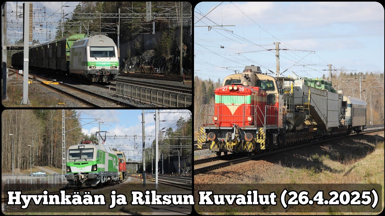 Hyvinkään ja Riksun Kuvailut (26.4.2025) Ft. trainspotting_tku, juna.ilia & muut
