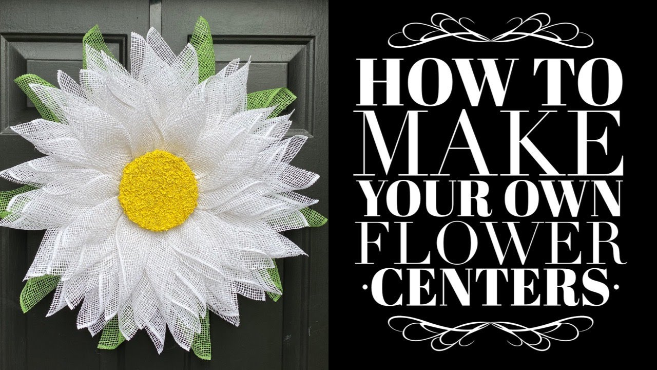 Flower Center Tutorial / How to Make a Center for Your Flower / Wreaths Made by Julie