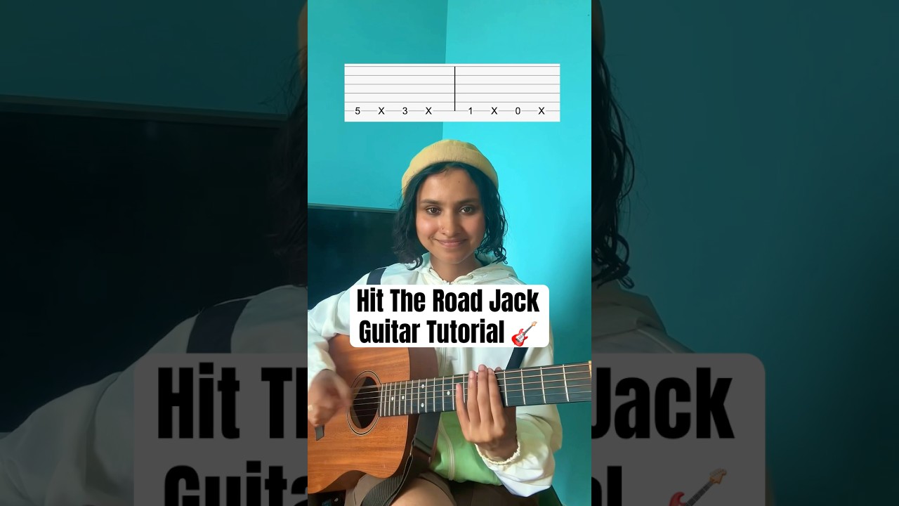 EASY Hit The Road Jack - Ray Charles Guitar Tutorial 🎸 #shorts