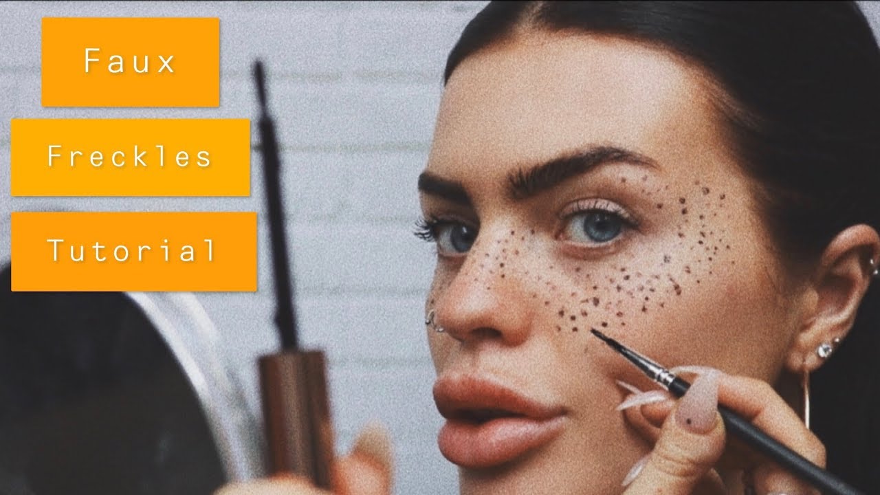 Faux Freckles using Eyebrow Tint - How To Tutorial
