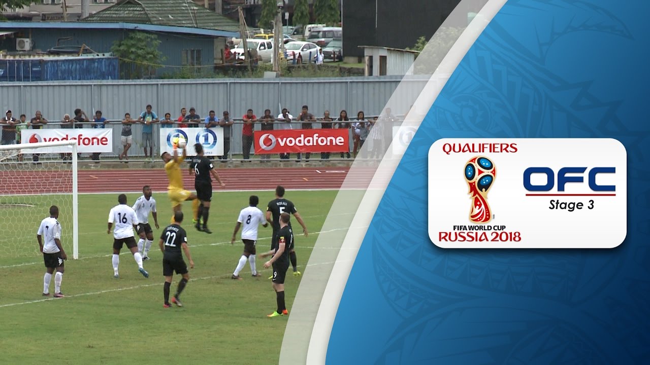 OFC Stage 3 2018 FIFA World Cup Qualifier | Fiji v New Zealand Highlights