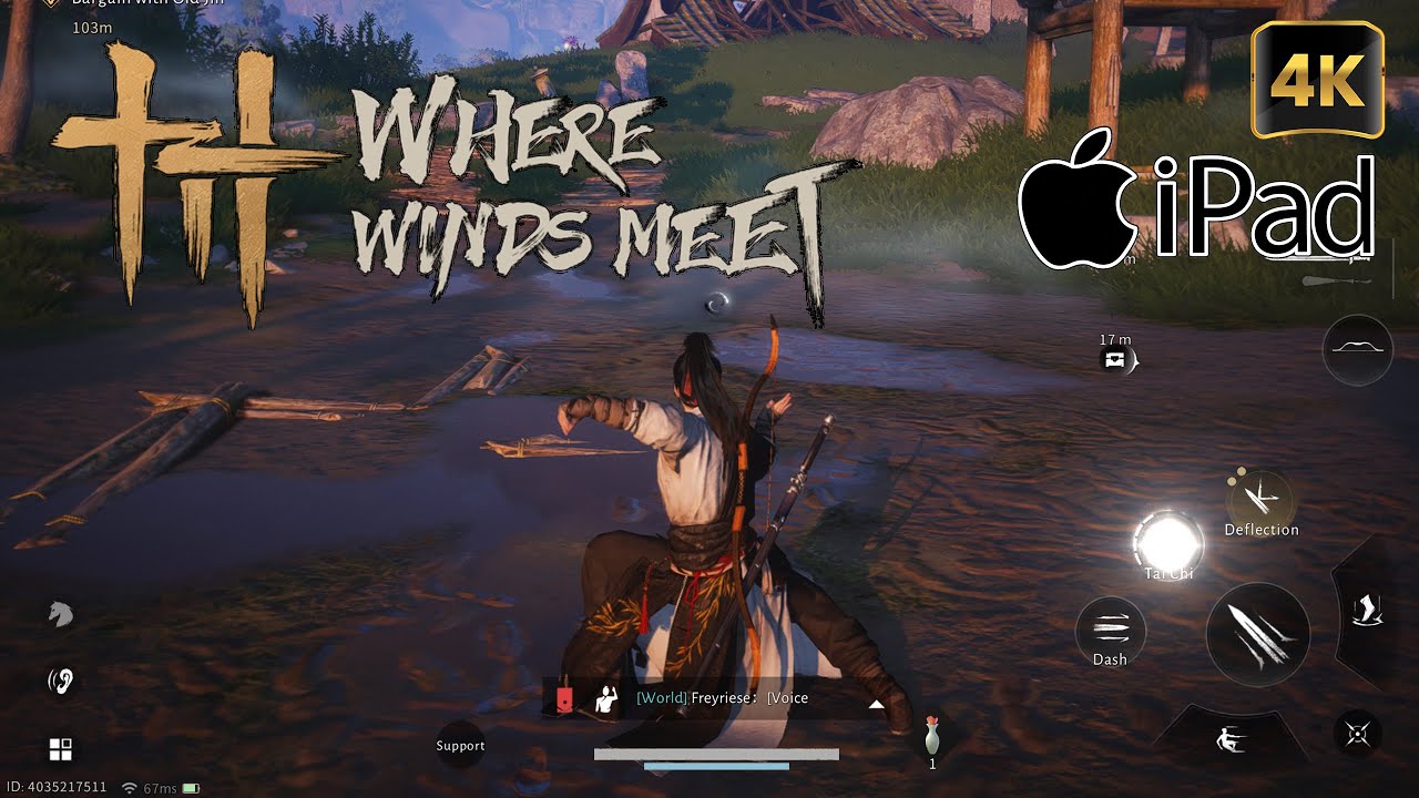 Where Winds Meet Gameplay - Apple iPad A16 | iOS