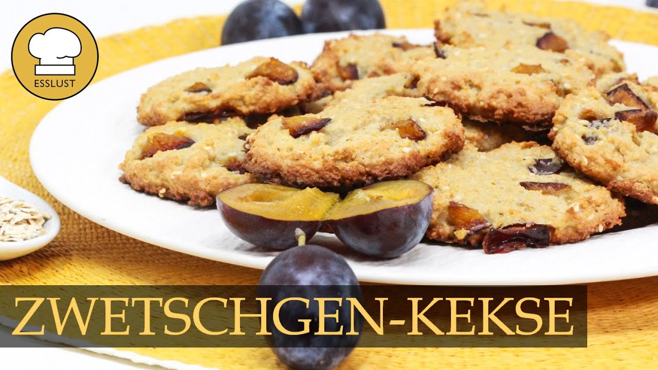HAFERKEKSE mit ZWETSCHGEN - fruchtig-leckerer und kalorienarmer Snack
