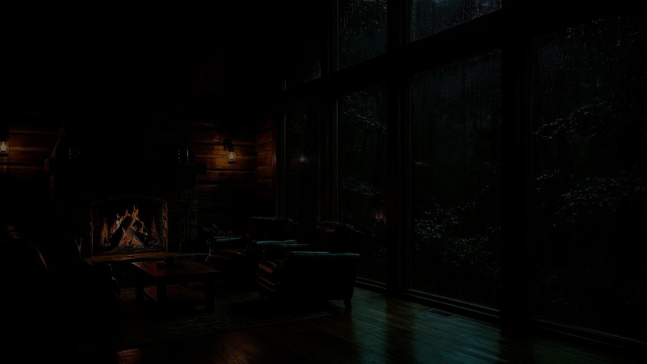 🔥 Fall Asleep Fast Tonight (NO ADS) 🌧️ Cozy Cabin Rain & Fireplace Sounds | Deep Sleep Rain ASMR