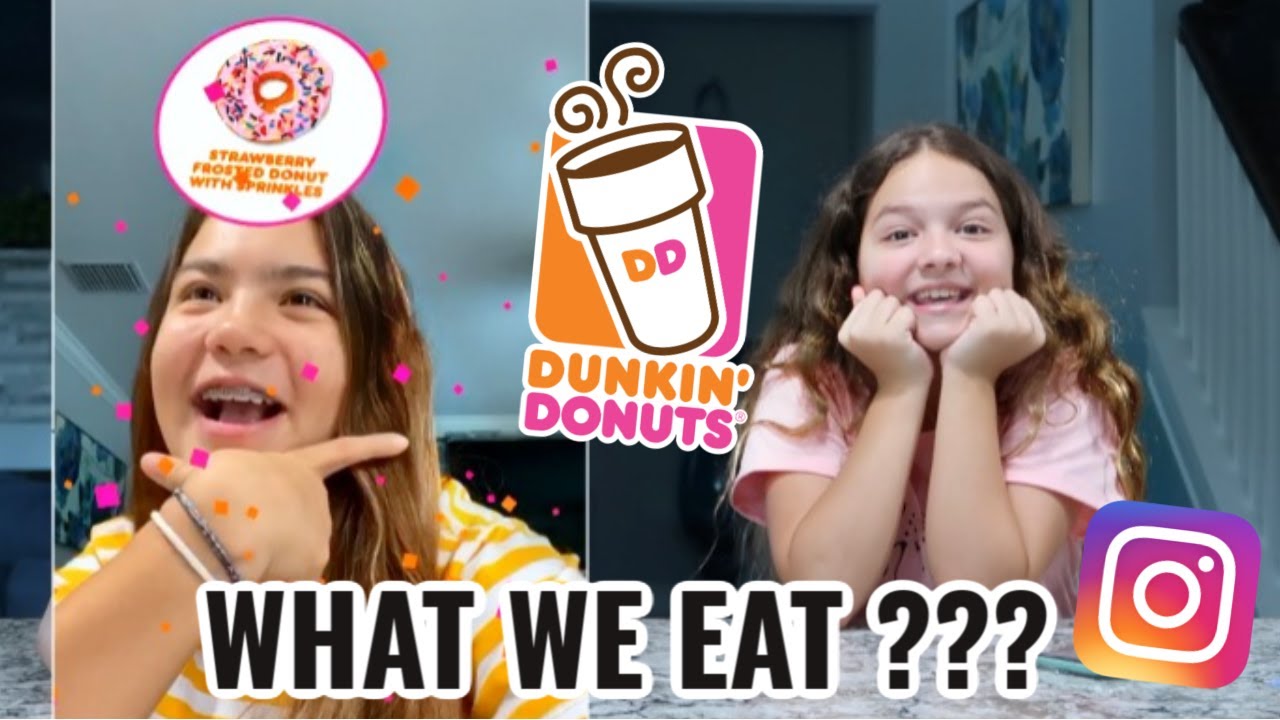 LETTING INSTAGRAM FILTER CHOOSE WHAT WE GET FROM DUNKIN DONUTS | SISTER FOREVER