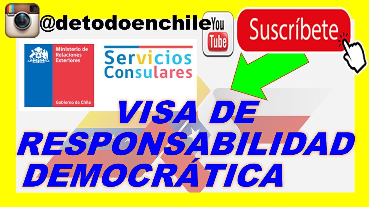 VISA DE RESPONSABILIDAD DEMOCR&Aacute;TICA 🔥🔥🔥