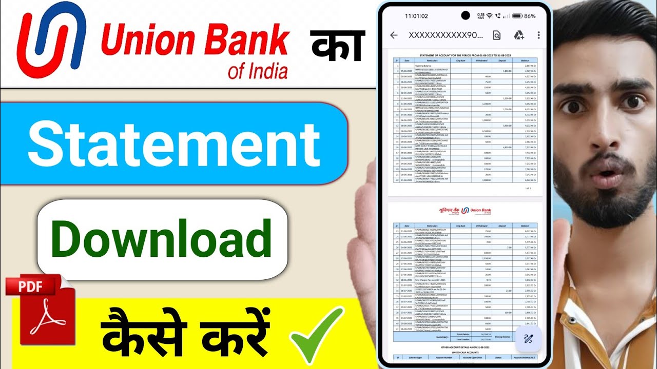 union bank ka statement kaise nikale | union bank ka statement kaise nikale whatsapp se