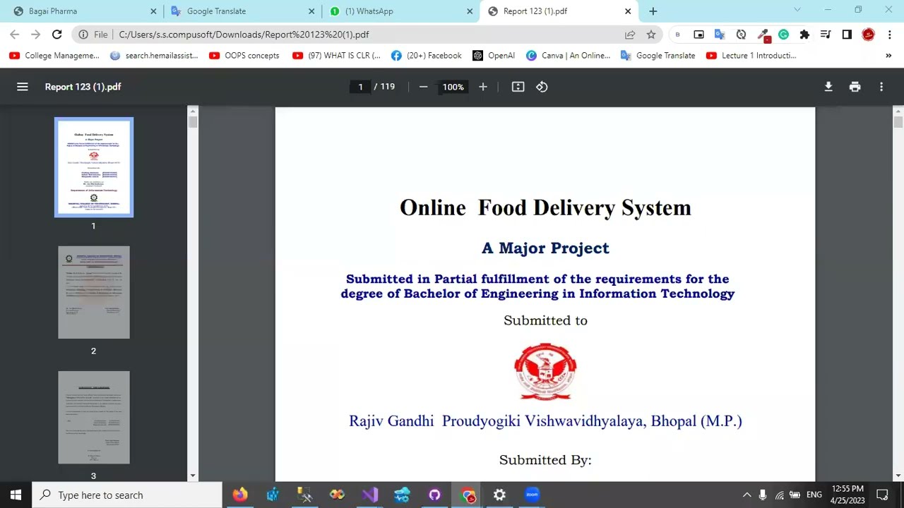 How to Create a Minor/Major Project Report PDF | Step-by-Step Guide
