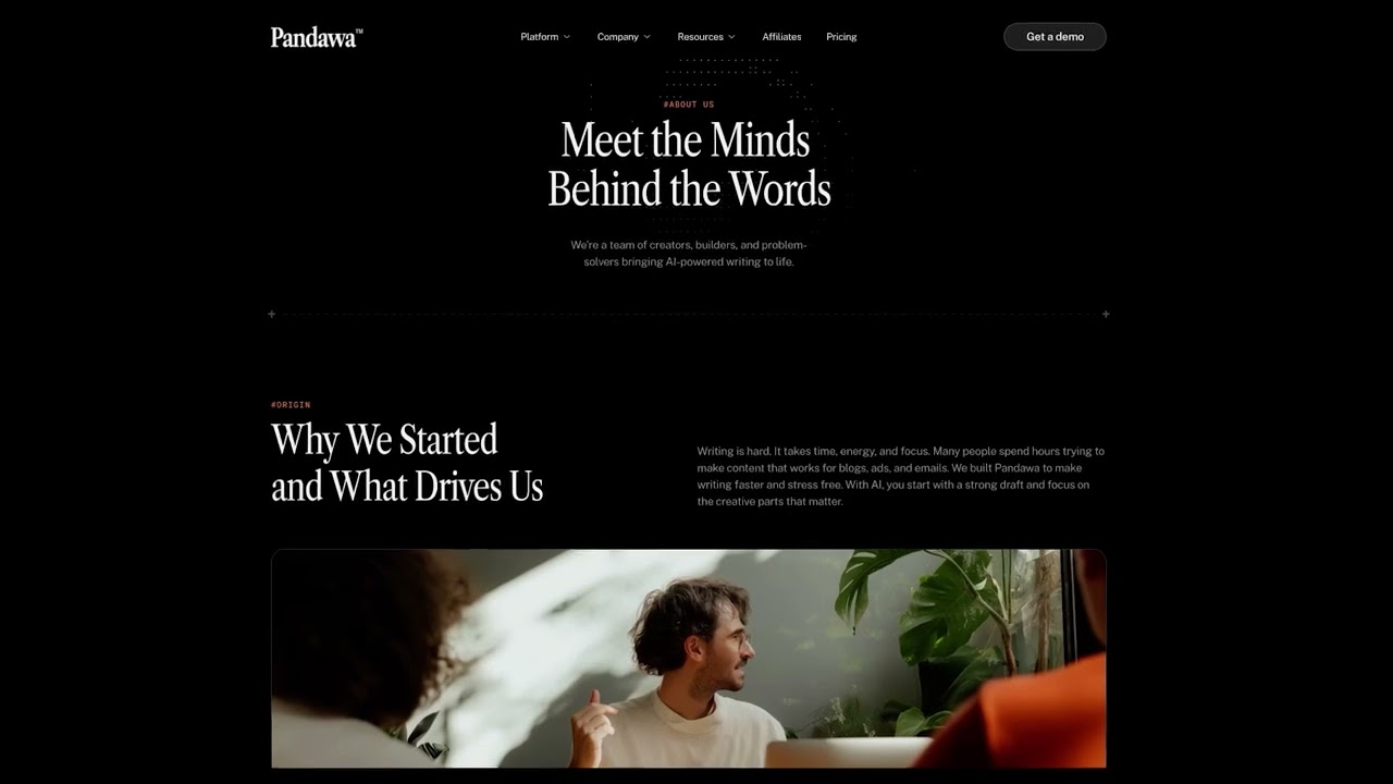 Pandawa - AI Startup Framer Template Teaser
