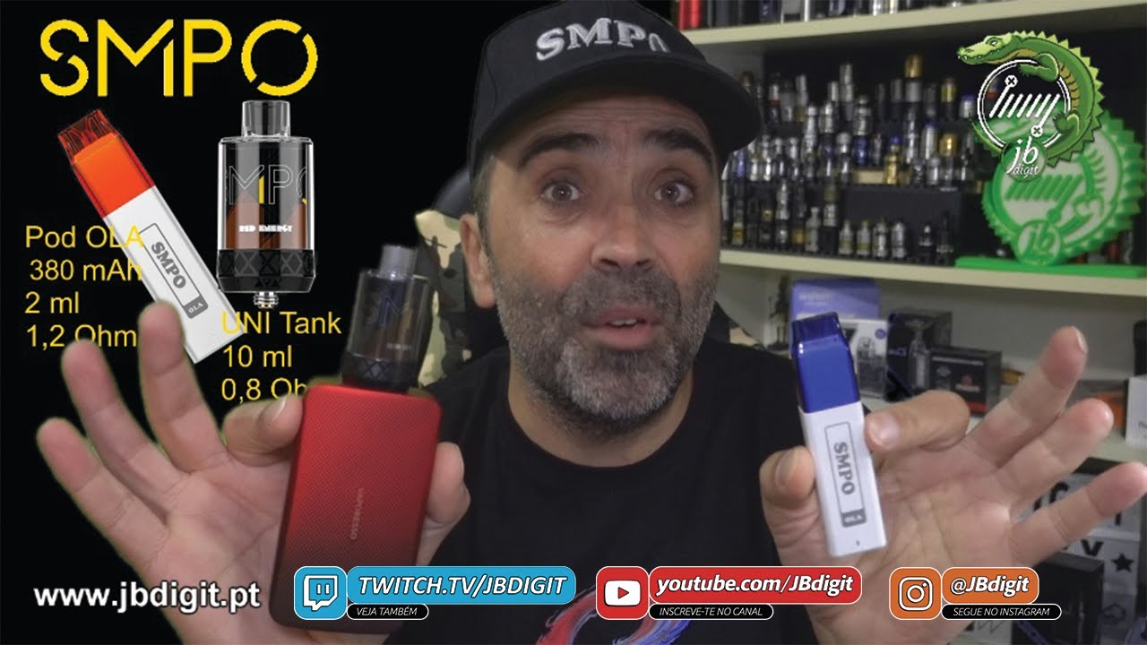 [PT] SMPO Pod OLA (380mAh 2,0ml) + Tank UNI 10ml - Novidades interessantes