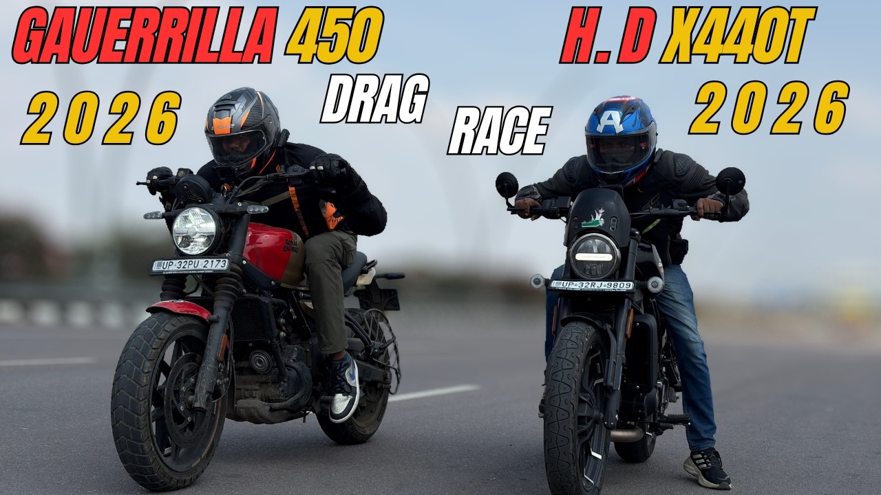 Harley Davidson X440T vs Guerrilla 450 Drag Race | The UP46 Rider |