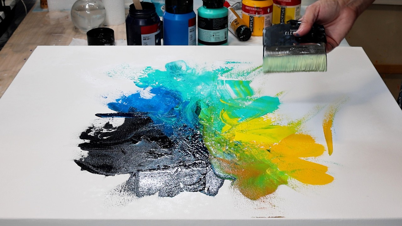 Palette Knife Magic - Bringing Rays of Color to Life in Abstract Art