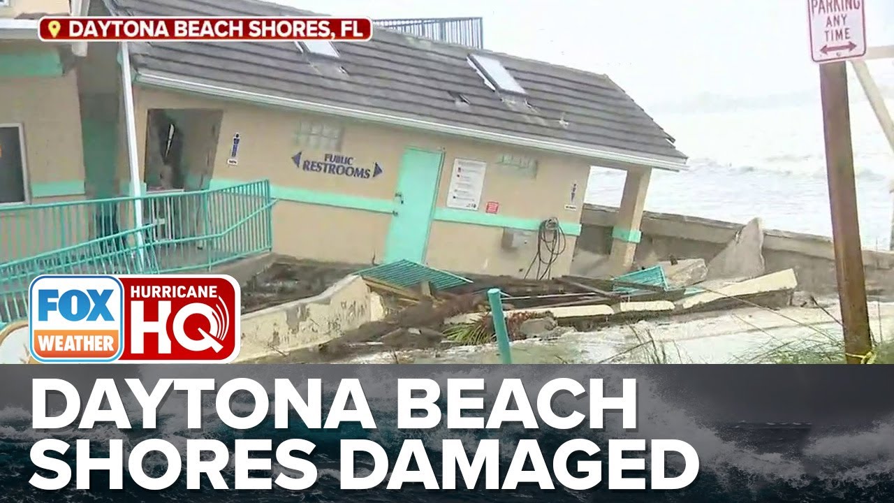 Daytona Beach Shores Seeing Damage From Tropical Storm Nicole