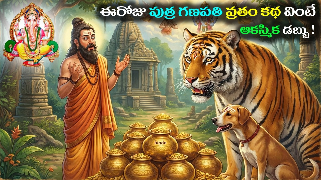 ఈరోజు పుత్ర గణపతి వ్రతం కథ వింటే ఆకస్మిక డబ్బు || Putra Ganapati Vratam #katha