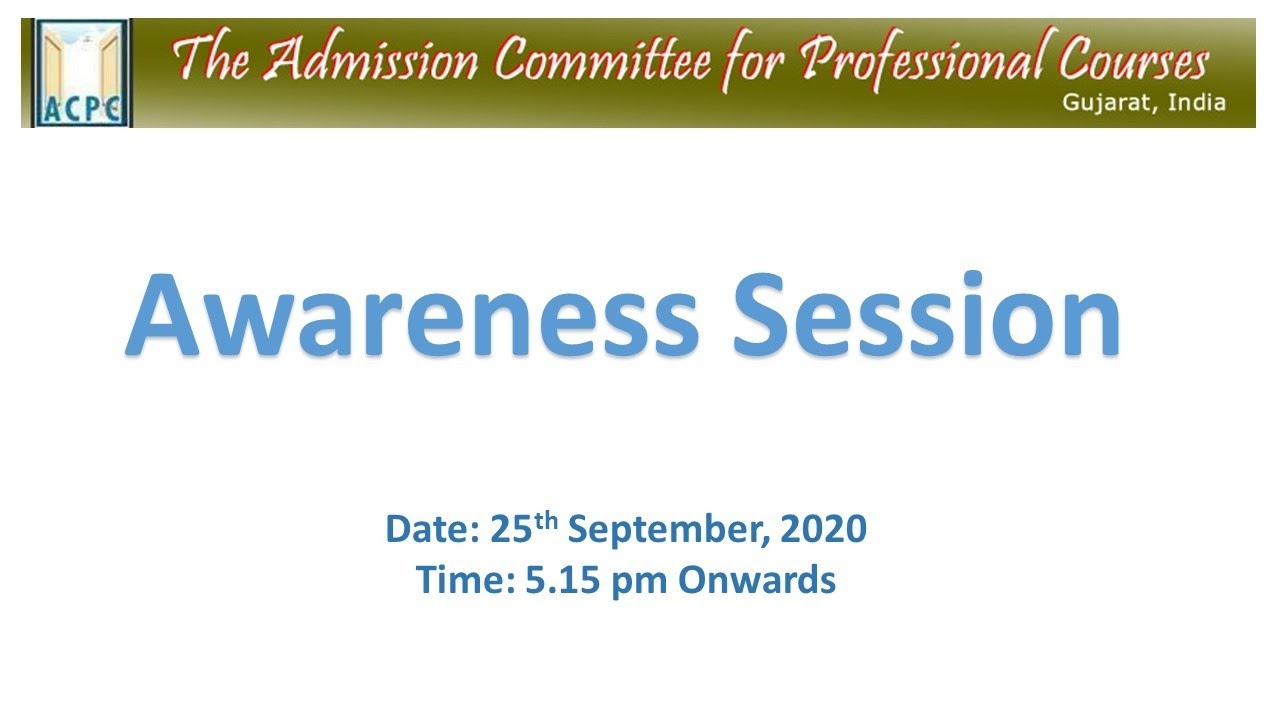 Awareness Session ACPC 2020