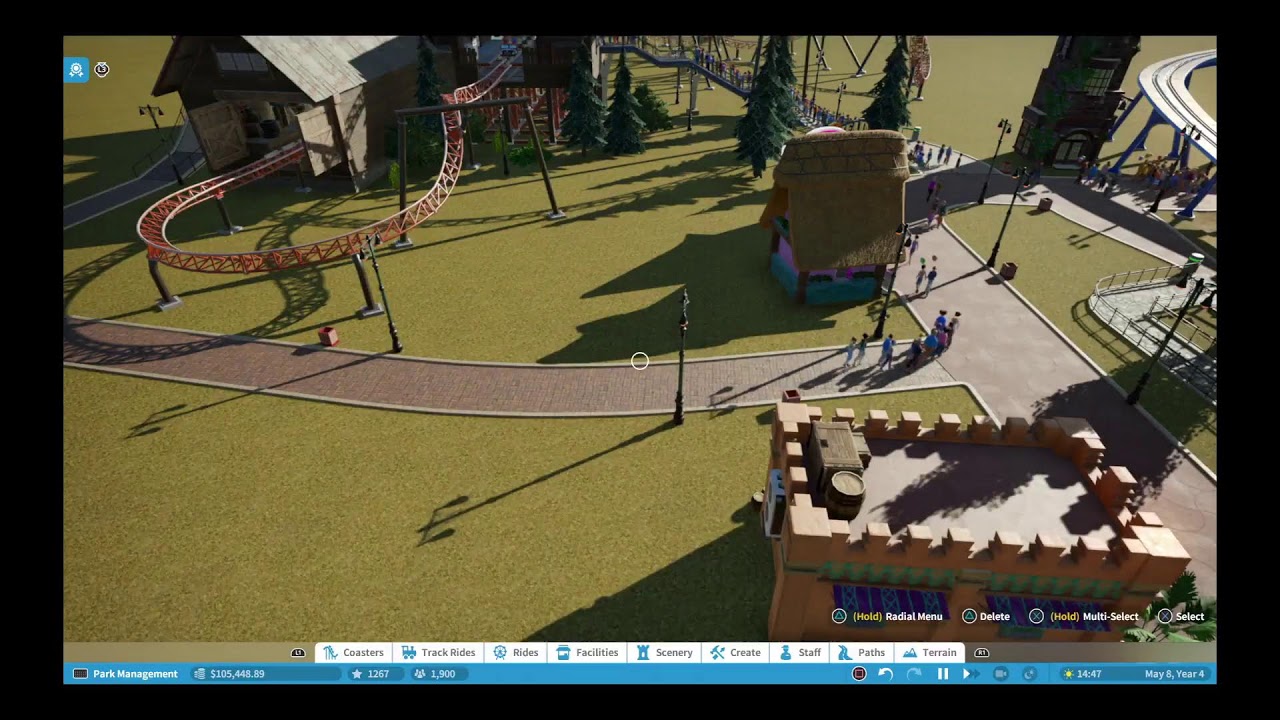 Игра Planet Coaster / Challenge - Medium difficulty / PS4 Pro