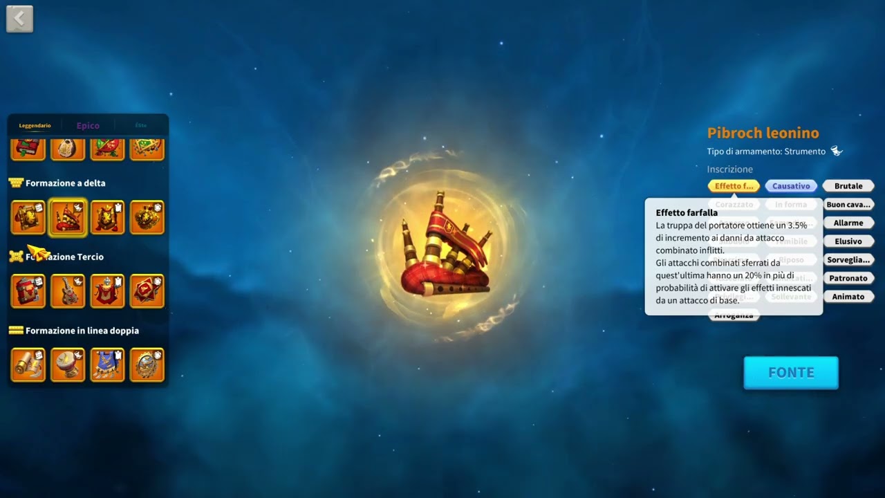 Armaments formation prediction