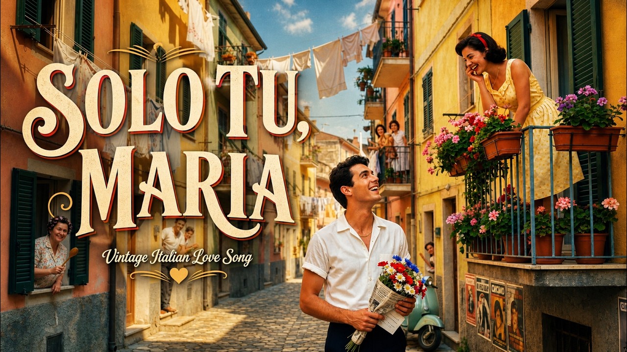 Solo Tu, Maria 🇮🇹 | Vintage Italian Love Song | Romantic 1960s Mediterranean Ballad