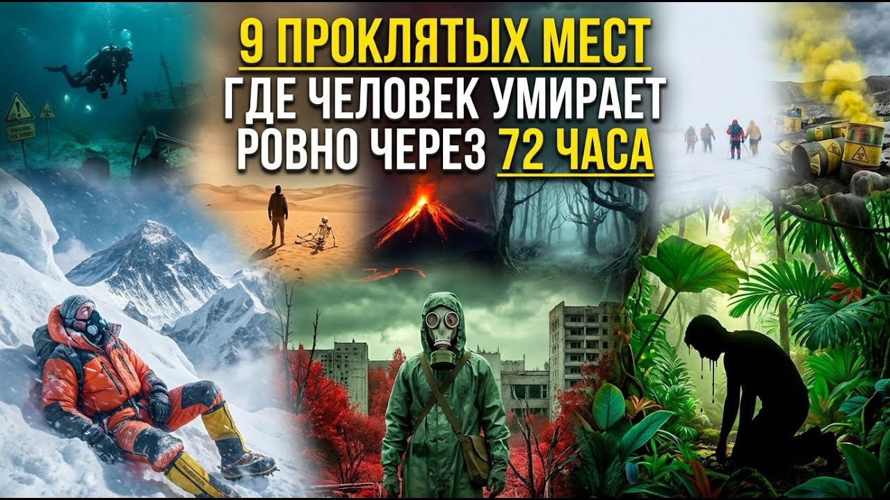 9 ПРОКЛЯТЫХ ТЕРРИТОРИЙ ГДЕ ЧЕЛОВЕК УМИРАЕТ РОВНО ЧЕРЕЗ 72 ЧАСА