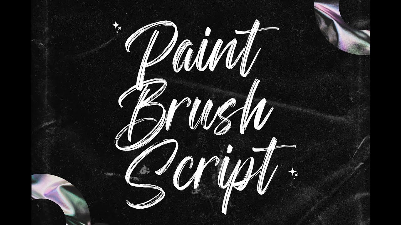 Paint Brush Script - Brush Font | Handwritten Charm: Add Whimsy to Your Typography
