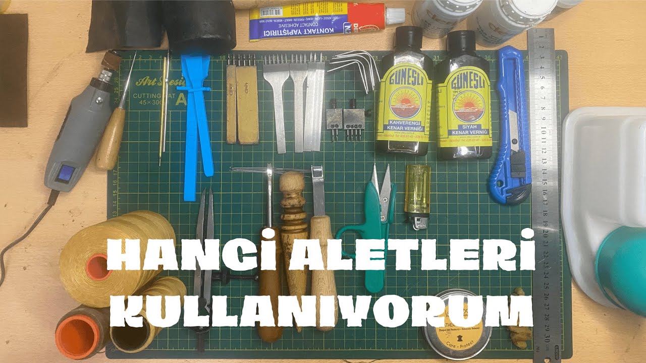 Deri Cüzdan Yapımında Kullanılan Aletler /  El Yapımı Deri Ürünler İçin Rehber