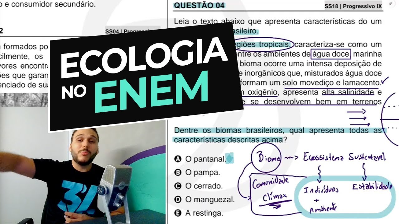 ECOLOGIA no ENEM: 4 questões que SEMPRE CAEM (Resolvendo na prática)