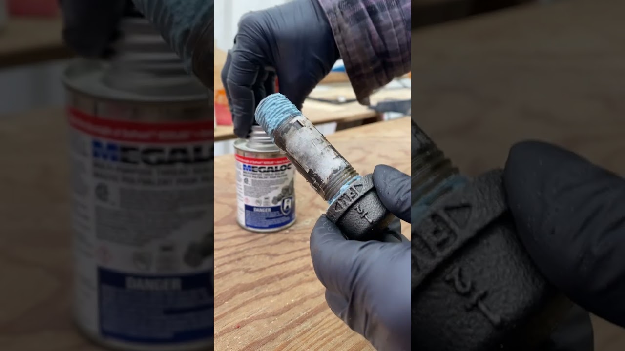 Propane black pipe oil drip