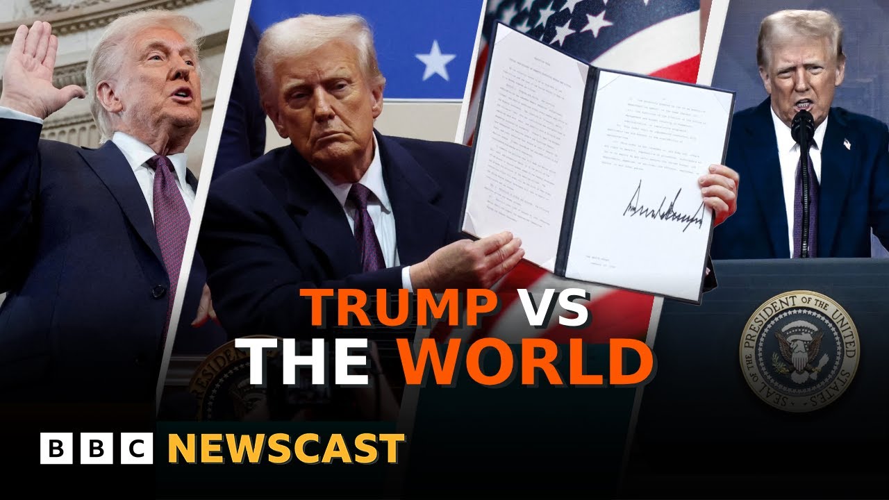 What has President Trump done with his first week back? | BBC Newscast