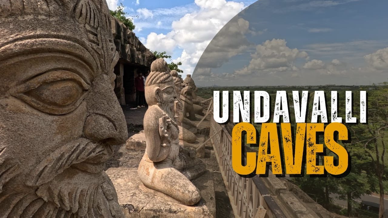 Undavalli Caves | Ancient Rock Cut Wonders Near Vijayawada | History, Secrets & Architecture ✨