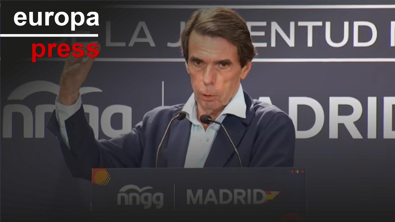 Aznar acusa de "encanallamiento moral" al Gobierno por pactar "seguridad ciudadana" con Bildu