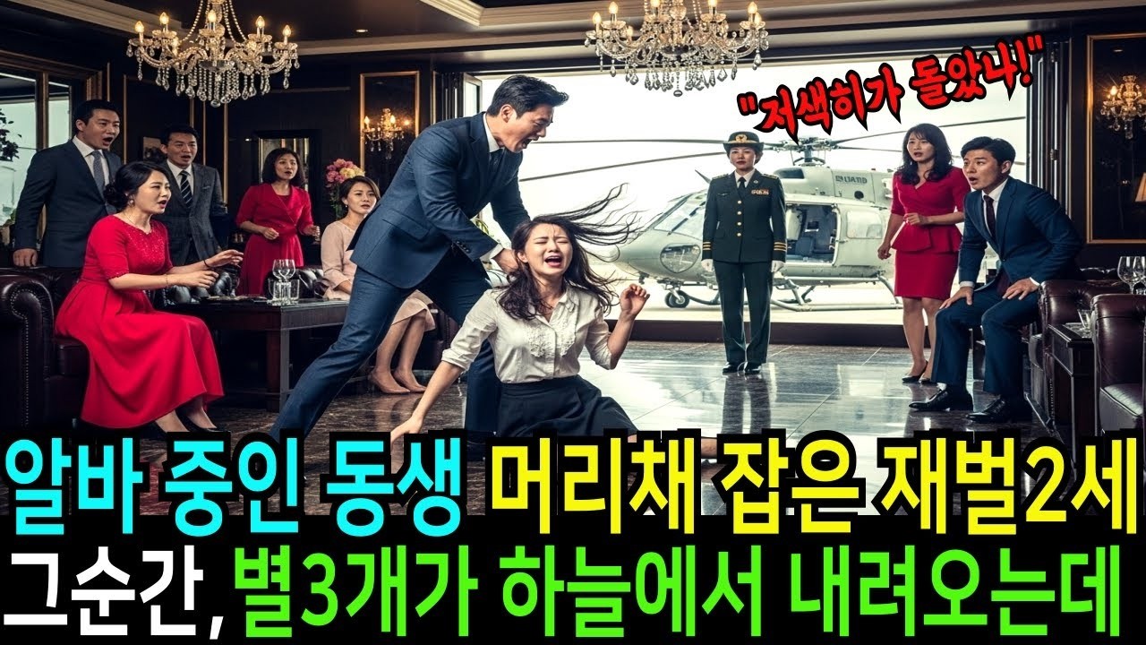 알바 중인 동생 머리채 잡은 재벌 2세, 다음 날 별 3개가 헬기에서 내려오는데…