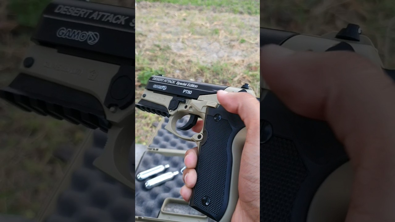 PT 80 (gamo) desert Attack 🇪🇸 (CO&sup2;) airgun #explore #shortvideo #shorts #fire #target  #attack #done